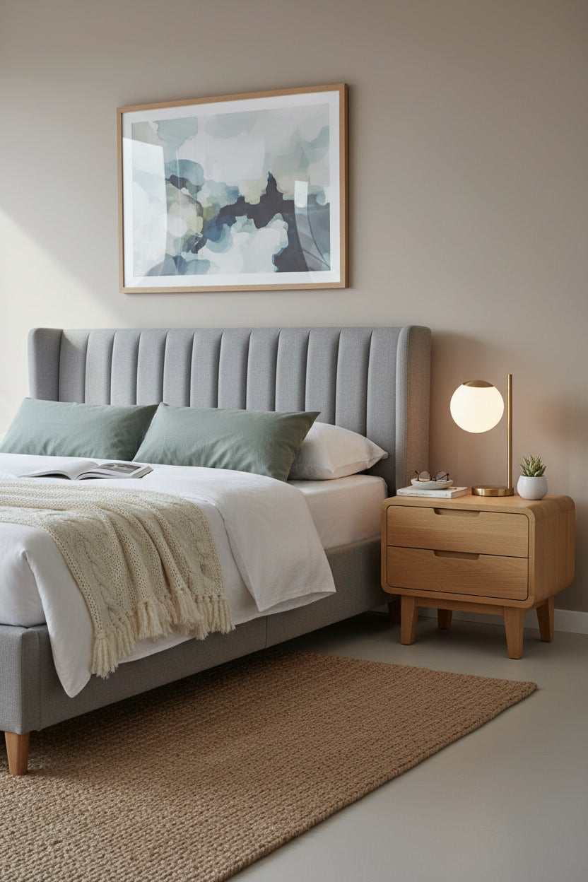 Дизайнерська тумба із натурального дуба "Symmerty Bed"