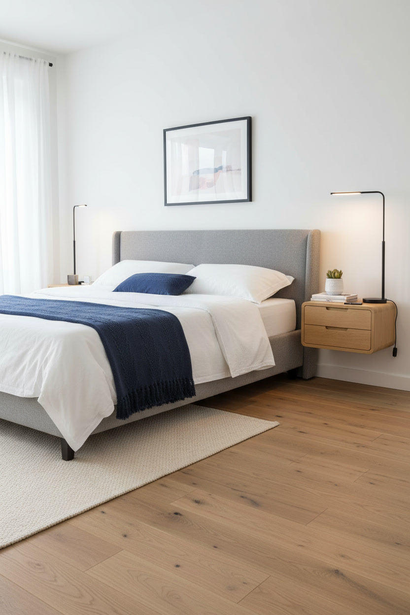 Дизайнерська тумба із натурального дуба "Symmerty Bed"