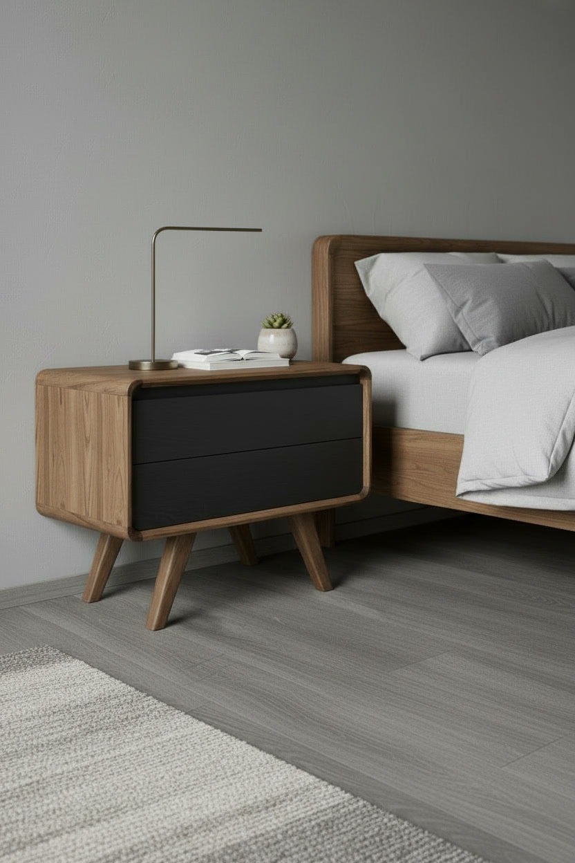 Дизайнерська тумба із натурального дуба "Sumi Bed"