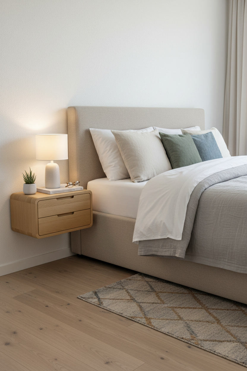 Дизайнерська тумба із натурального дуба "Symmerty Bed"