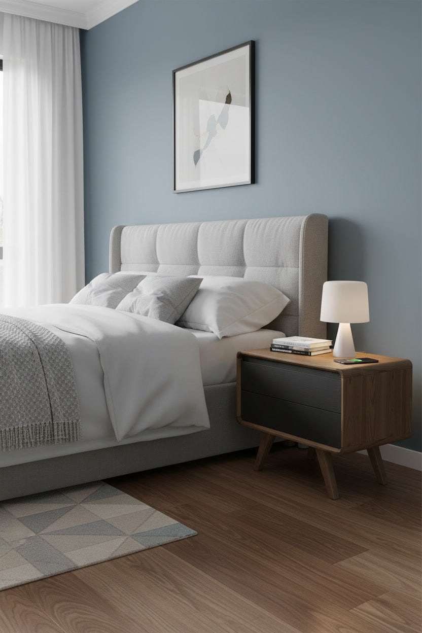 Дизайнерська тумба із натурального дуба "Sumi Bed"