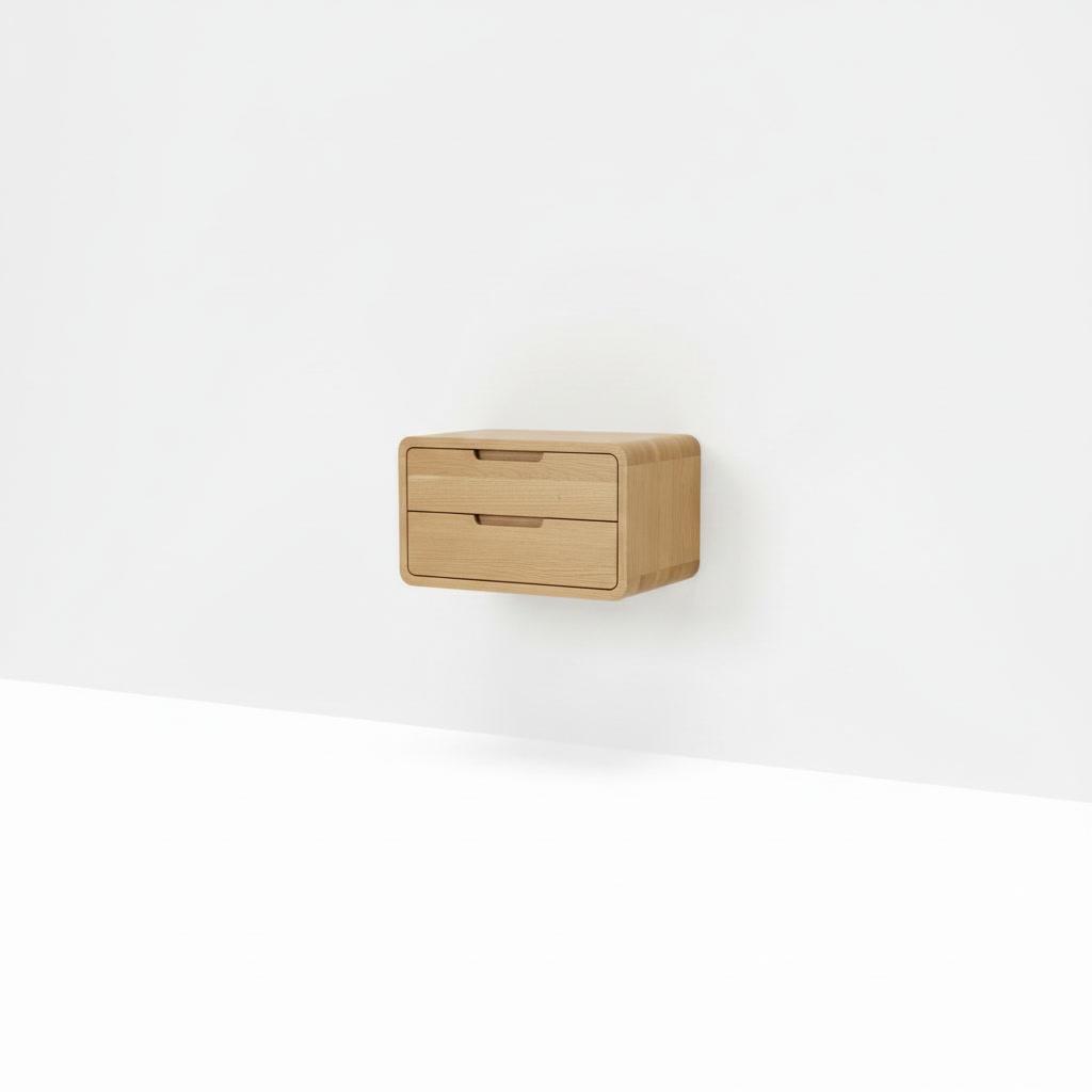 Дизайнерська тумба із натурального дуба "Symmerty Bed"